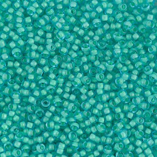 Miyuki Seed Beads 11-91927 Semi-Matte Seafoam Lined Aqua