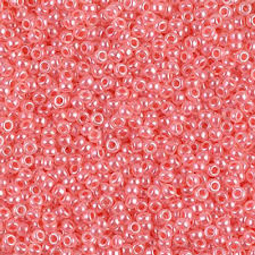 Miyuki Seed Beads 11-92345 Semi-Matte Salmon Lined Opal 