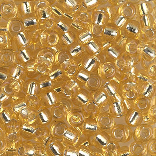 Miyuki Seed Beads Size 6/0 6-9002 Silver Lined Light Gold