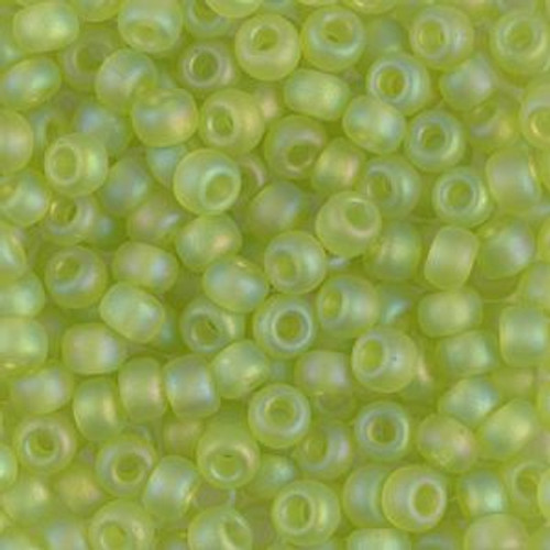 Miyuki Seed Beads Size 6/0 6-9143FR Matte Trans Chartreuse AB 20 grams