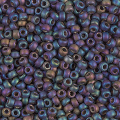 Miyuki Seed Beads 8-9135FR Matte Trans Rootbeer AB
