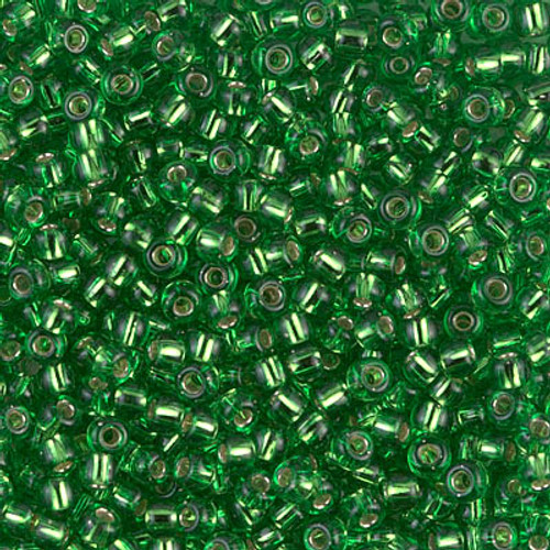 Miyuki Seed Beads 8-915 Silver Lined Trans Light Green 22 grams