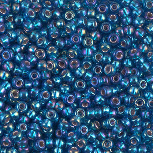 Miyuki Seed Beads 8-91025 Silver Lined Capri Blue AB