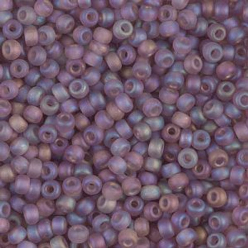 Miyuki Seed Beads 8-9142FR Matte Trans Smoky Amethyst AB 22 grams