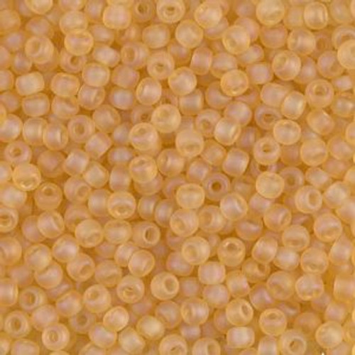 Miyuki Seed Beads 8-9132FR Matte Trans Topaz Light Topaz AB 22 grams