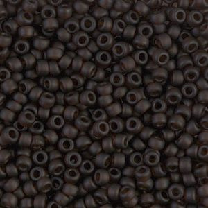 Miyuki Seed Beads 8-9135F Matte Trans Root Beer