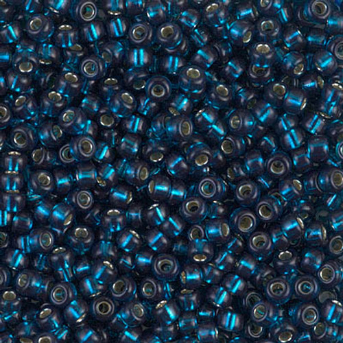 Miyuki Seed Beads 8-91425 Silver Lined Blue Zircon
