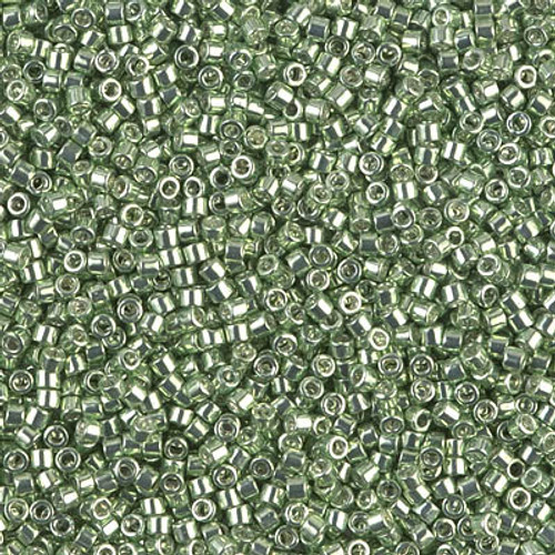 Miyuki Delica Beads 11/0 DB413 Galvanized Light Green