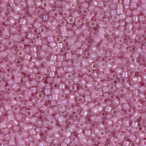 Miyuki Delica Beads 11/0 DB072 Lined Pale Lilac AB