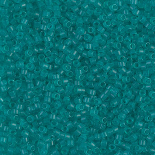Miyuki Delica Beads 11/0 DB786 Matte Trans Turquoise 7.2 grams