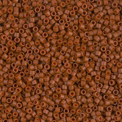 Miyuki Delica Beads 11/0 DB794 Matte Opaque Sienna 7.2 grams