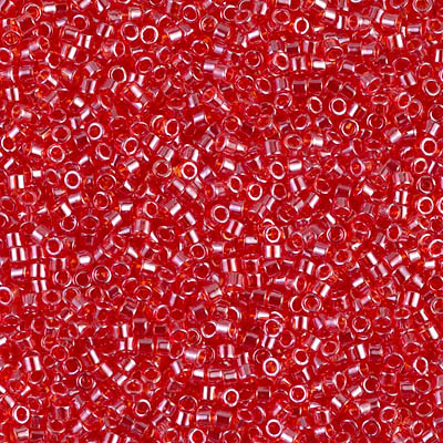 Miyuki Delica Beads 11/0 DB098 DB98 Trans Lt Siam Lustre