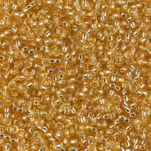 Miyuki Seed Beads 11-93 Silver Lined Gold