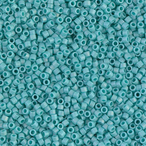 Miyuki Delica Beads 11/0 DB878 Matte Opaque Turquoise AB