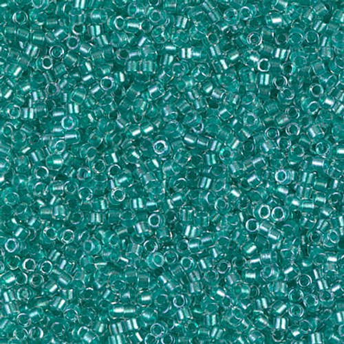 Miyuki Delica Beads 11/0 DB904 Sparkling Turquoise Lined Crystal