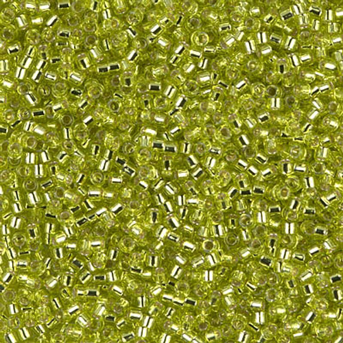 Miyuki Delica Beads 11/0 DB147 Silver Lined Chartreuse Miyuki Delica Beads 11/0 DB147 Silver Lined Chartreuse