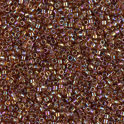 Miyuki Delica Beads 11/0 DB170 Transparent Amber AB 7.2grams