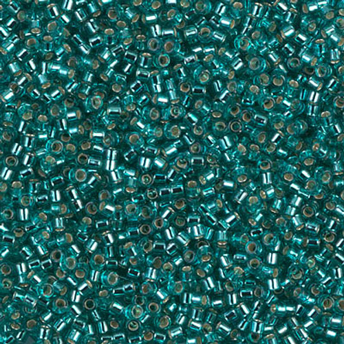 Miyuki Delica Beads 11/0 DB1208 Silver Lined Caribbean Teal