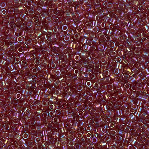 Miyuki Delica Beads 11/0 DB1242 Trans Dark Cranberry AB 7.2 grams