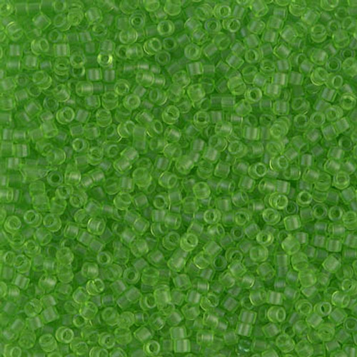 Miyuki Delica Beads 11/0 DB1266 Matte Trans Lime 7.2 grams