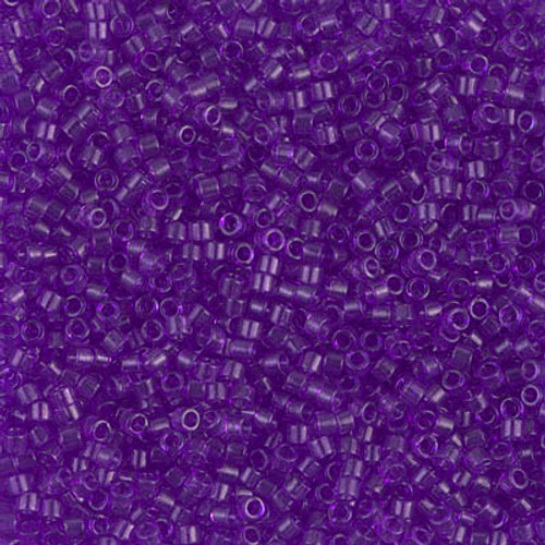 Miyuki Delica Beads 11/0 DB1315 Dyed Trans Violet 7.2 grams