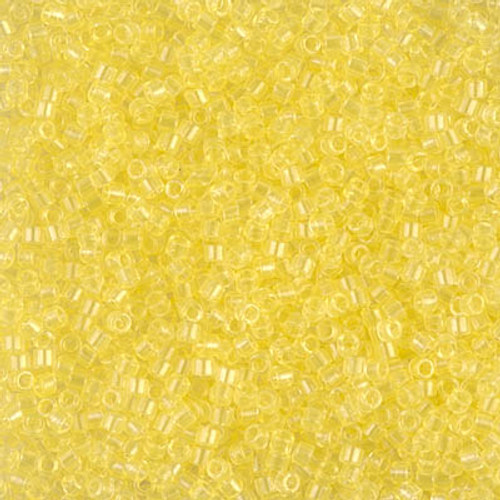 Miyuki Delica Beads 11/0 DB1401 Trans Pale Yellow 7.2 grams