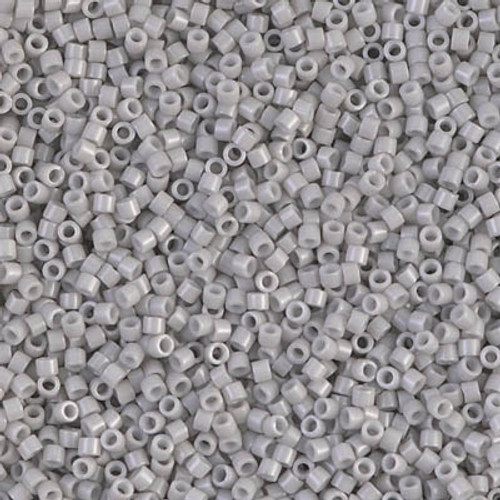 Miyuki Delica Beads 11/0 DB1498 Opaque Light Smoke 7.2 grams