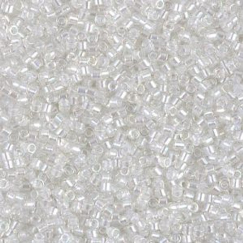 Miyuki Delica Beads 11/0 DB1671 Pearl Lined Crystal AB