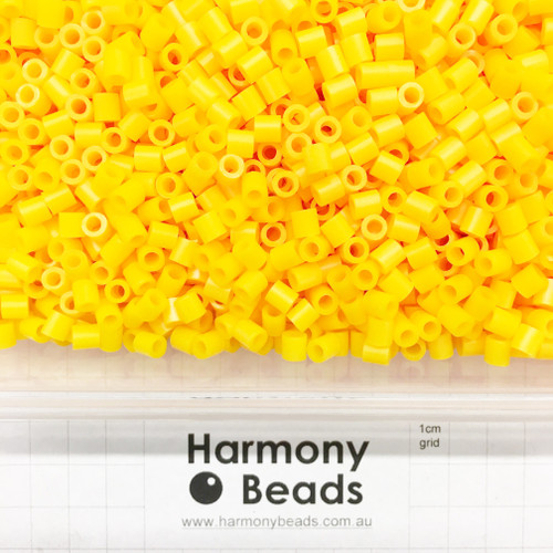 FUZE Beads Iron-Fuse Melty Plastic Tube Beads 5mm OPAQUE ORANGE YELLOW