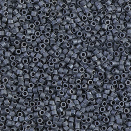 Miyuki Delica Beads 11/0 DB301 Matte Blue Grey AB