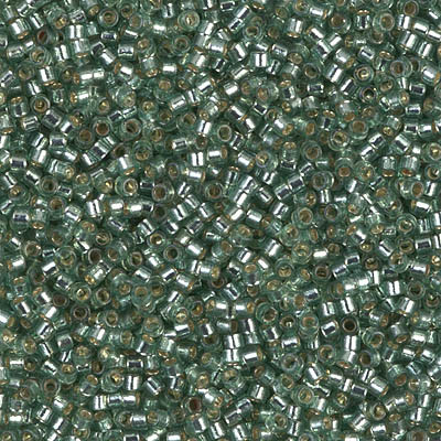 Miyuki Delica Beads 11/0 DB2165 Silver Lined Duracoat Dark Seafoam