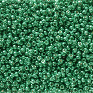 Miyuki Seed Beads 11/0 11-95106 Duracoat Galvanised Dark Aqua Green