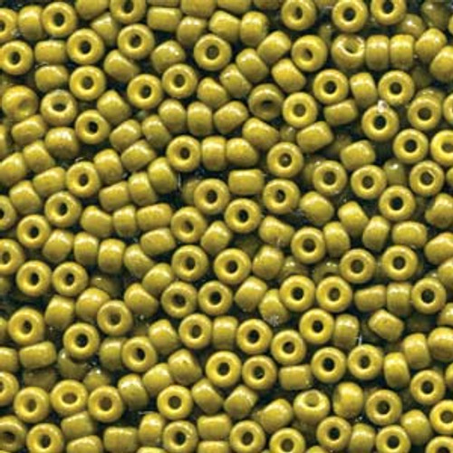 Miyuki Seed Beads 8-94491 Duracoat Opaque Dyed Olive 22 grams