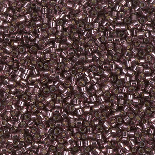 Miyuki Delica Beads 11/0 DB2170 Silver Lined Duracoat S/F Raisin