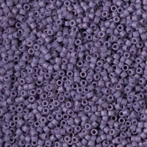 Miyuki Delica Beads 11/0 DB2293 Frost Opaque Glaze Purple 7.2 grams