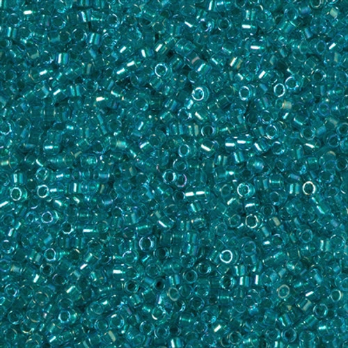 Miyuki Delica Beads 11/0 DB2380 Fancy Lined Blue Silver 7.2 grams