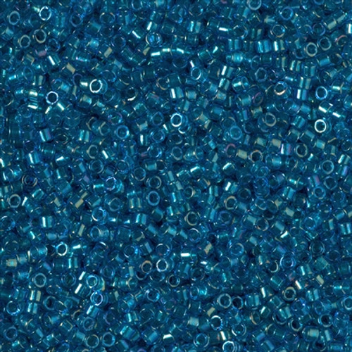 Miyuki Delica Beads 11/0 DB2385 Fancy Lined Teal Blue 7.2 grams