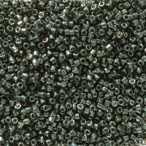 Miyuki Delica Beads 11/0 DB2507 Duracoat Galvanised Black Moss 7.2 grams