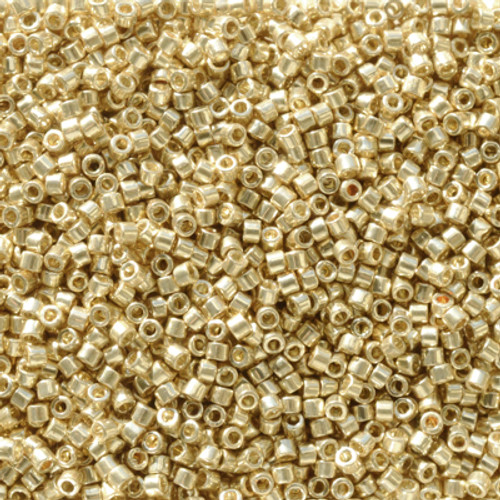 Miyuki Delica Beads 11/0 DB2501 Duracoat Galvanised Pale Gold 7.2 grams