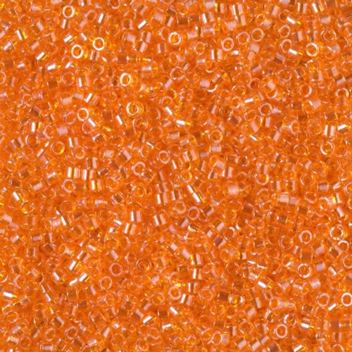Miyuki Delica Beads 11/0 DB1887 Trans Orange Luster