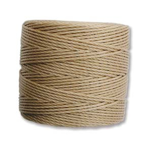 S-Lon Bead Cord, TEX210, 0.5mm, LIGHT BROWN