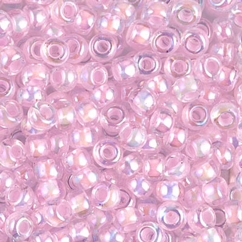 Miyuki Seed Beads Size 6/0 6-9272 6-272 Pink Lined Crystal AB