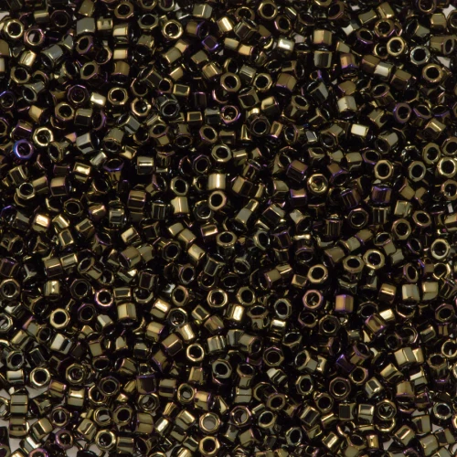 Miyuki Delica Hex Cut Beads 11/0 DBC0007 Brown Iris