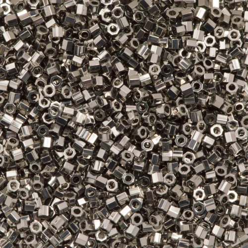 Miyuki Delica Hex Cut Beads 11/0 DBC0021 Steel