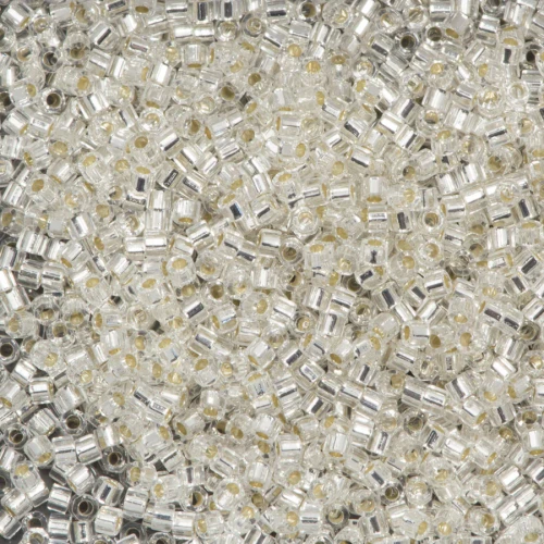 Miyuki Delica Hex Cut Beads 11/0 DBC0041 Silver Lined Crystal