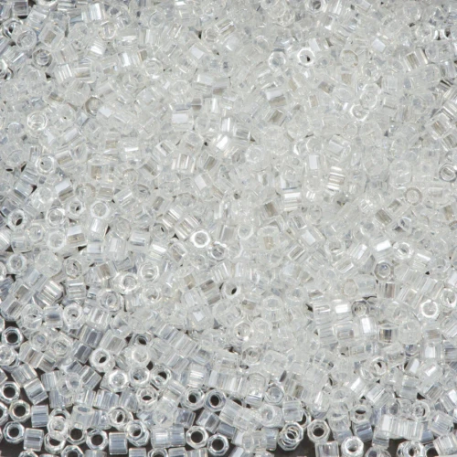 Miyuki Delica Hex Cut Beads 11/0 DBC0050 Crystal Luster