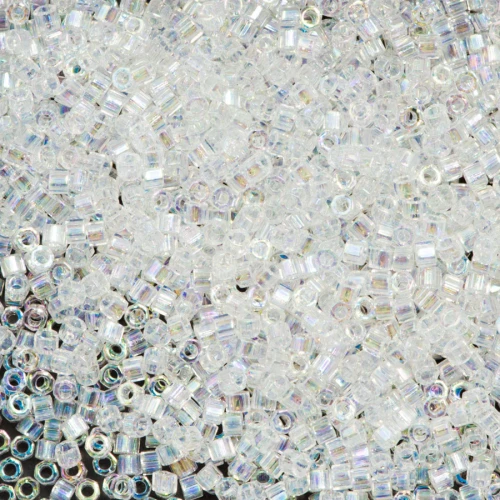 Miyuki Delica Hex Cut Beads 11/0 DBC0051 Crystal AB
