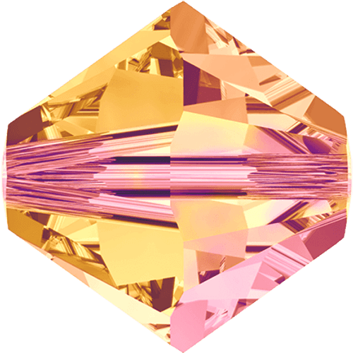 Swarovski 5328 Xilion Bicone Beads, Crystal Astral Pink [10pcs]