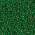 Miyuki Seed Beads 11-916F Matte Silver Lined Green 24 grams