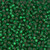 Miyuki Seed Beads 8-916F Matte Silver Lined Green 22 grams